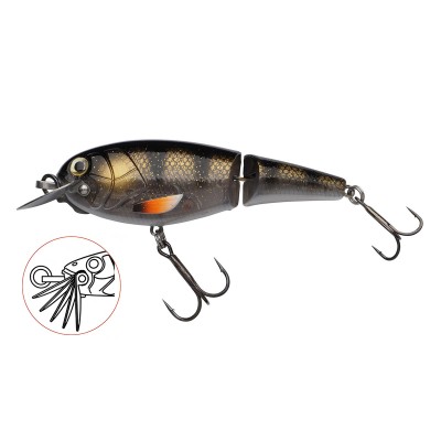 Двуделен плаващ воблер Abu Garcia Beast Hi-Lo Jointed Floating, 90 мм, 22.4 г, Bronze Bomber