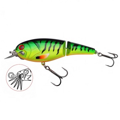 Двуделен плаващ воблер Abu Garcia Beast Hi-Lo Jointed Floating, 120 мм, 47 г, Firetiger