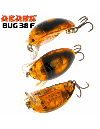 Воблер за кефал Akara Bug F, 38 мм, 4 г, цвят 01