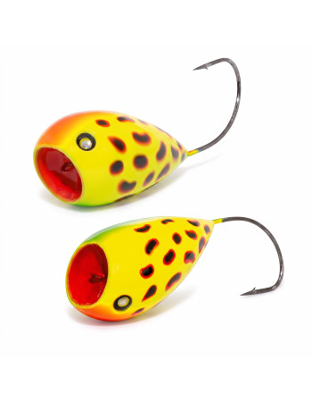 Воблер-попер Akara Crazy Egg 55F, 55 мм, 14 г, цвят A37