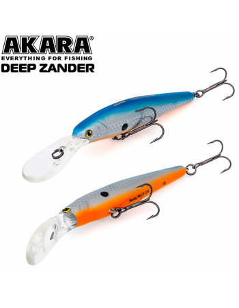 Плаващ воблер Akara Deep Zander F, 90 мм, 12 г, цвят A12