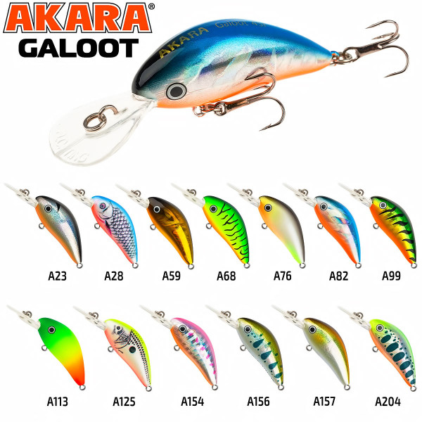 Воблер Akara Galoot 50F, 50 мм, 6.5 г, цвят A156 — снимка 2