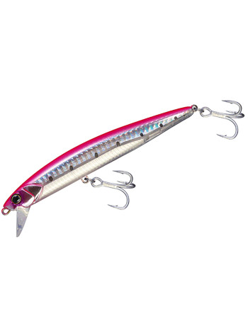 Потъващ морски воблер Jackall BigBacker Anchopeed SlimLong 120 мм, 35 г, Pink Back Iwashi