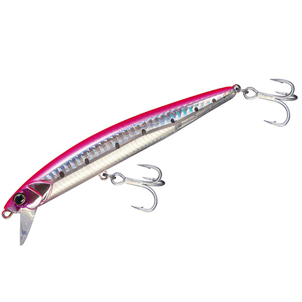 Потъващ морски воблер Jackall BigBacker Anchopeed SlimLong 120 мм, 35 г, Pink Back Iwashi — снимка 1