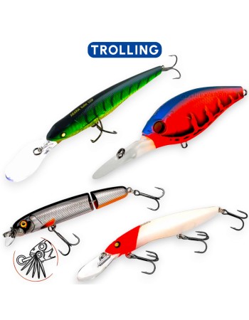Комплект воблери за Тролинг на Сом Predominator, Catfish, 4 бр.