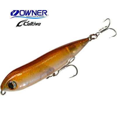 Воблер - уолкър Owner Cultiva Zip N Ziggy, 80 мм, 7.5 г, цвят 47 Ghost Shiner