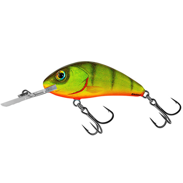 Плаващ воблер Salmo Rattlin' Hornet 45 мм, 6 г, цвят Hot Perch — снимка 1