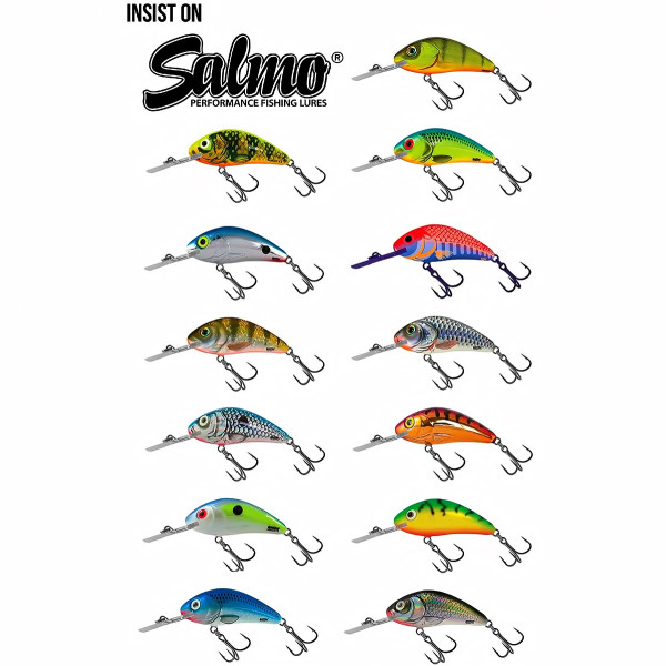Плаващ воблер Salmo Rattlin' Hornet 35 мм, 3.1 г, цвят Ghost Perch — снимка 7