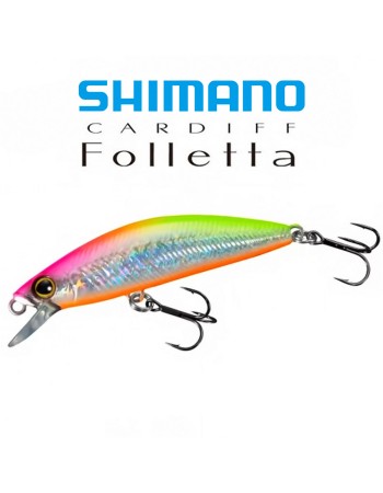 Бавнопотъващ миноу воблер Shimano Cardiff Folletta SS, 50 мм, 3.3 г, цвят Pink Chart