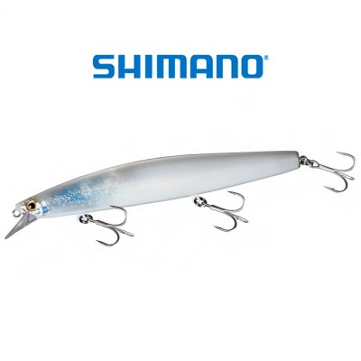 Плаващ морски воблер Shimano Exsence Silent Assassin, Flash Boost 129 мм, 24 г, 010 ST White