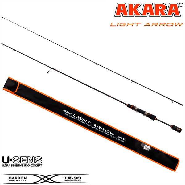 Спининг въдица Akara Light Arrow 622 UL 1.88 м, 0.8-5 г — снимка 4