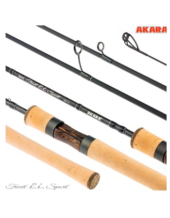 Спининг въдица Akara Trout EL Sport 662 UL 1.98 м, 0.5-4.5 г, Цяла дръжка