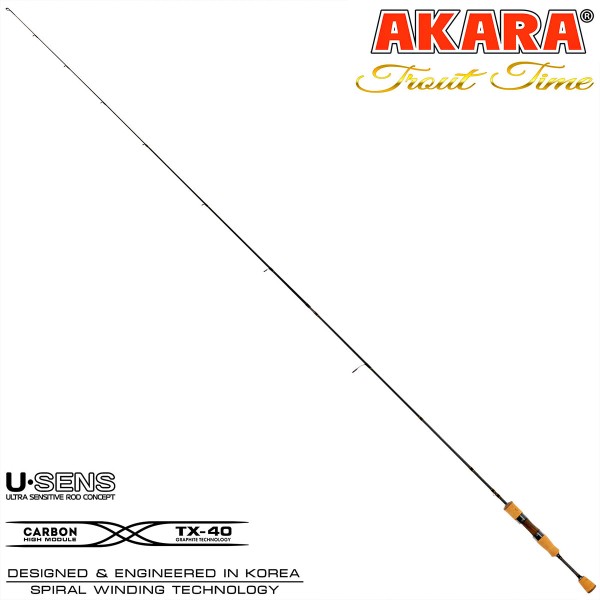 Спининг въдица Akara Trout Time 602 UL 1.83 м, 0.4-3.5 г — снимка 3