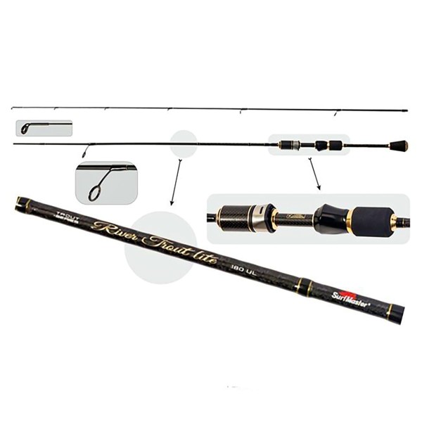 Спининг въдица Akara Surf Master River Trout 602 UL 1.8 м, 0.2-4 г — снимка 3