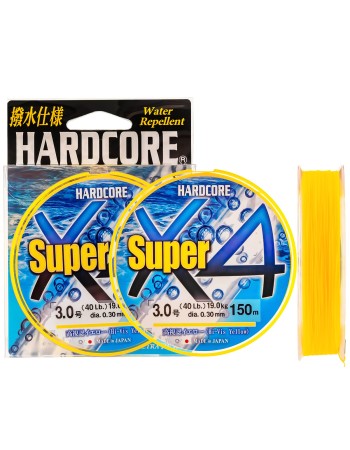 Плетено влакно Duel Hardcore Super x4, Yellow, 150 м