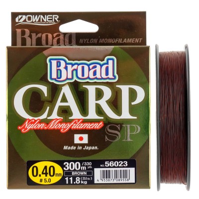 Монофилно влакно за шаран Owner Broad Carp SP, Brown, 300 м