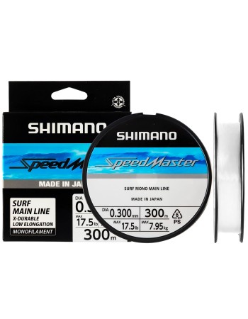 Монофилно влакно Shimano Speedmaster Surf, Grey, 300 м