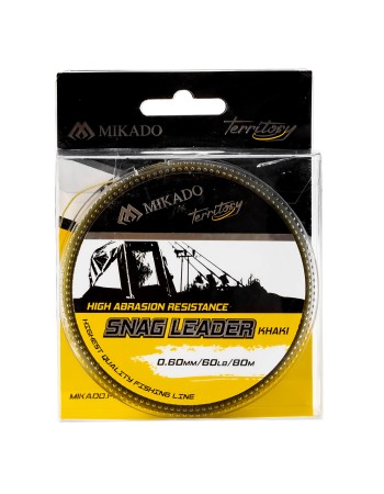 Влакно за поводи Mikado Territory Snag Leader, Khaki, 80 м