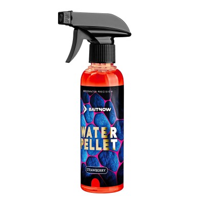 Спрей атрактор за фидер Mikado Baitnow Water Pellet, 250 мл, Strawberry