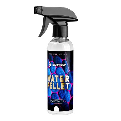 Спрей атрактор за фидер Mikado Baitnow Water Pellet, 250 мл, White Gold