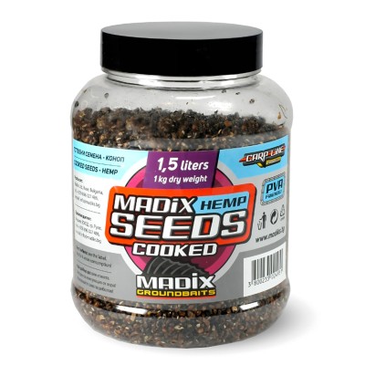 Варен коноп Madix Seeds Cooked, 1 кг, Hemp