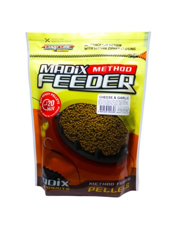 Овлажнени микропелети Madix Wet Ready Method Feeder Pellets, 500 г, Cheese & Garlic