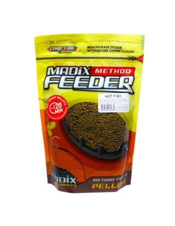 Овлажнени микропелети Madix Wet Ready Method Feeder Pellets, 500 г, Hot Fish