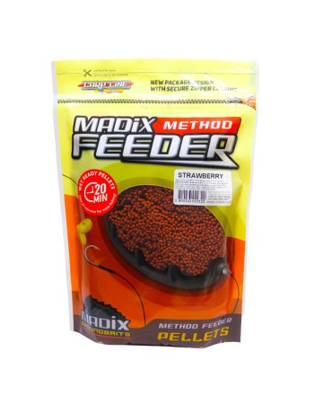 Овлажнени микропелети Madix Wet Ready Method Feeder Pellets, 500 г, Strawberry