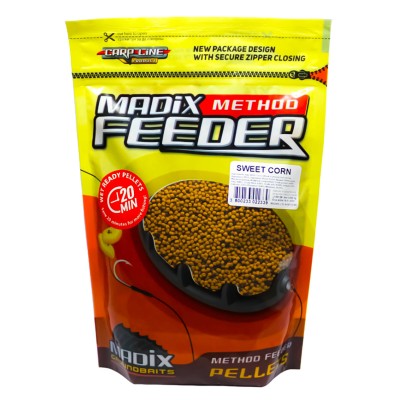 Овлажнени микропелети Madix Wet Ready Method Feeder Pellets, 500 г, Sweet Corn