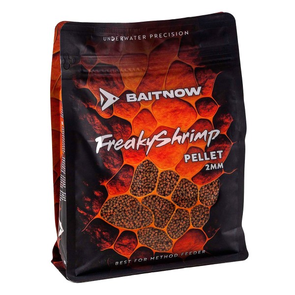 Метод фидер пелети Mikado Freaky Shrimp 2 мм, 800 г — снимка 1