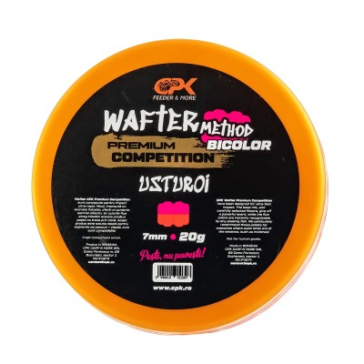 Балансирани дъмбели CPK Competition Method Wafter, Bicolor, 7 мм, 20 г, Usturoi-Чесън