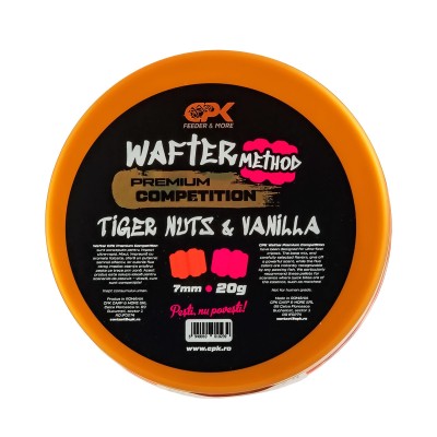 Балансирани дъмбели CPK Competition Method Wafter, 7 мм, 20 г, Tiger Nuts & Vanilla