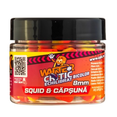 Балансирани двуцветни дъмбели CPK Wafter Critic, Bicolor, 8 мм, Squid & Strawberry