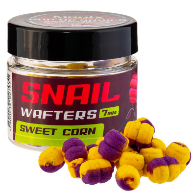 Вафтери за метод фидер Madix Snail Wafters 7 мм, Sweet Corn