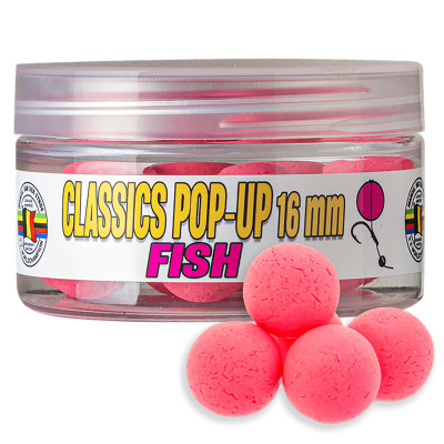 Плаващи топчета за шаран VDE Classics Pop-Up, 16 мм, Fish
