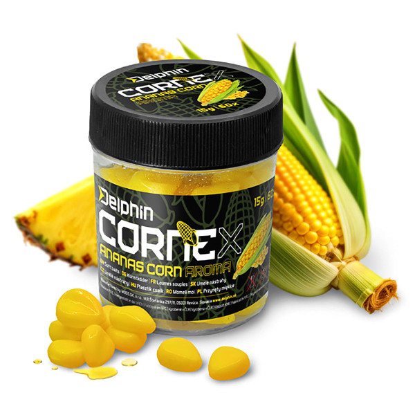 Царевица за стръв Delphin CorneX Pop Up, Царевица - Ананас — снимка 1
