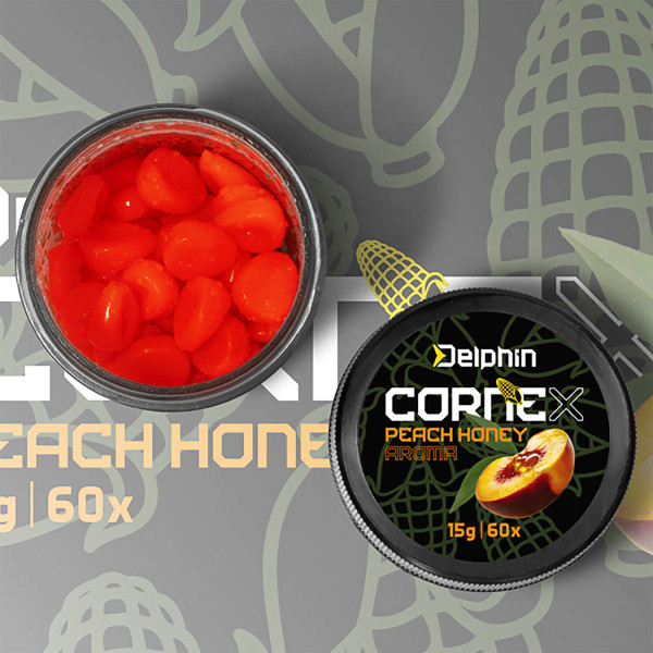 Царевица за стръв Delphin CorneX Pop Up, Праскова - Мед — снимка 3