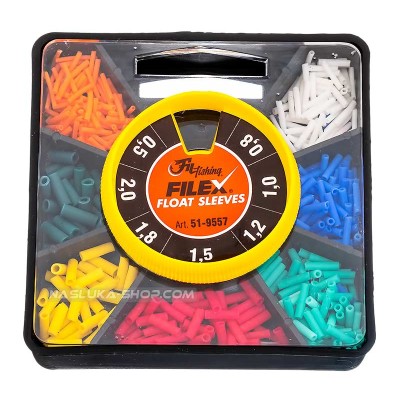 Силиконови шлаухи за плувка Filex Float Sleeves 9557, квадратна кутия