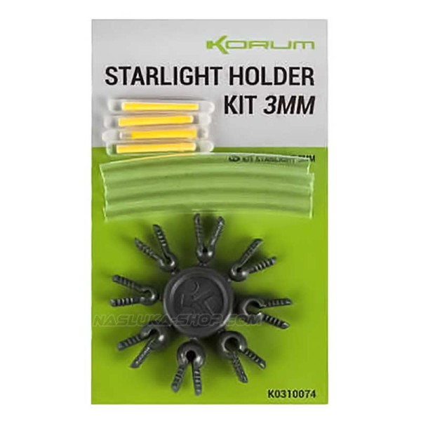 Комплект държачи и светещи ампули Korum Starlight Holder Kit 3 мм — снимка 2