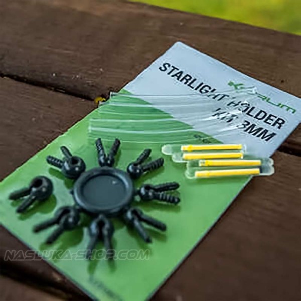 Комплект държачи и светещи ампули Korum Starlight Holder Kit 3 мм — снимка 4