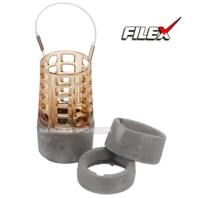Фидер хранилка Filex Quick Change Distance Feeder с комплект утежнения 30+40+50 г