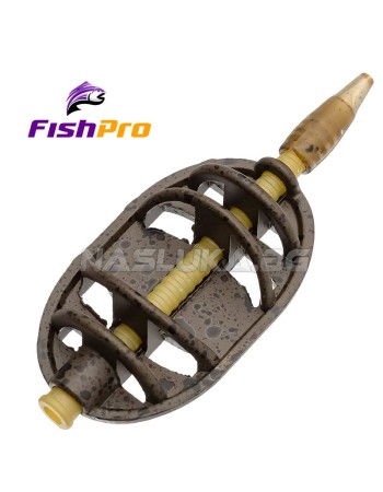 Метод фидер хранилка FishPro Quick Change Method Feeder, Oval