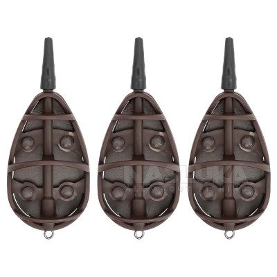 Комплект от 3 бр. метод фидер хранилки FishPro Target Method Feeder Heavy, 40+50+60 г