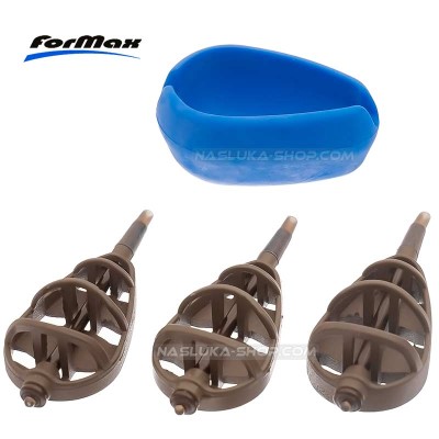 Комплект метод фидер хранилки Formax Elegance Method Feeder 3+1, 25, 35, 45 г