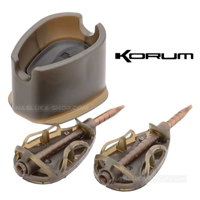 Метод фидер хранилки с преса Korum Camo Method Twin Pack 2+1