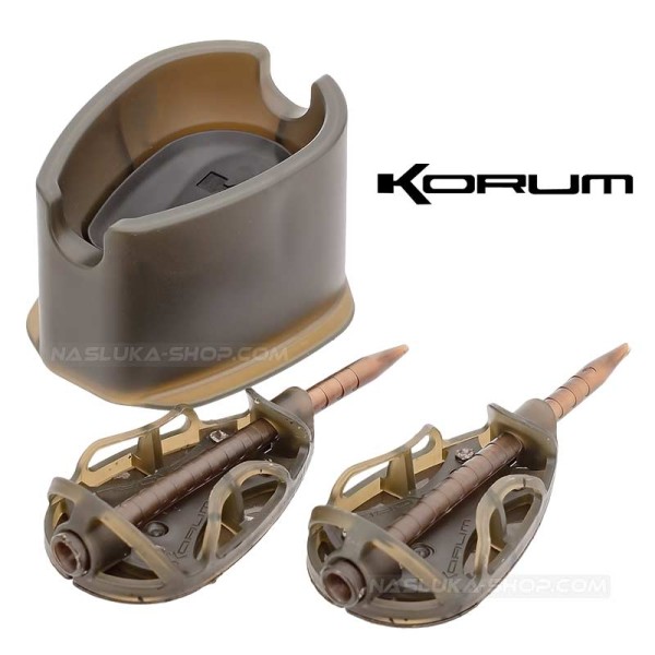 Метод фидер хранилки с преса Korum Camo Method Twin Pack 2+1 — снимка 1
