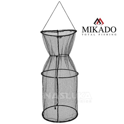 Кръгъл живарник с гумирана мрежа Mikado Keepnet Rubber Basic