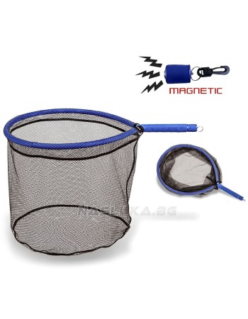 Плаващ кеп с гумирана мрежа и магнитен конектор Rhino Inshore