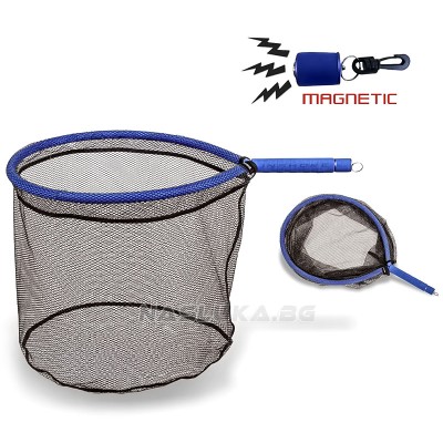 Плаващ кеп с гумирана мрежа и магнитен конектор Rhino Inshore