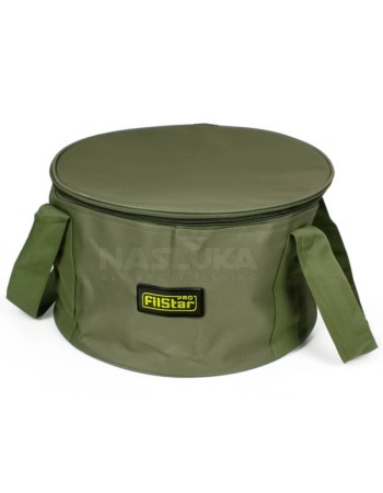 Сгъваем футер с дръжки и капак Filstar Fishing Feeder Container Round Cover